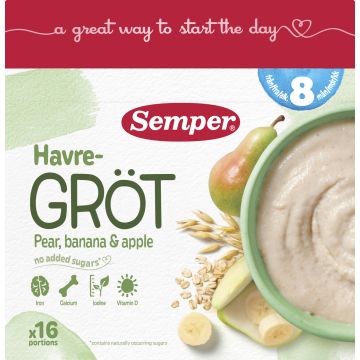 SEMPER HEDELMÄPUURO 8KK PÄÄRYNÄ BANAANI 480 G