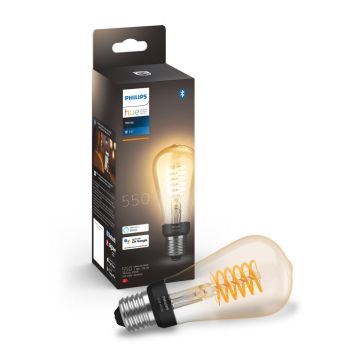 PHILIPS HUE WHITE ÄLYLAMPPU FILAMENT 7W ST64 E27 550L 2100K