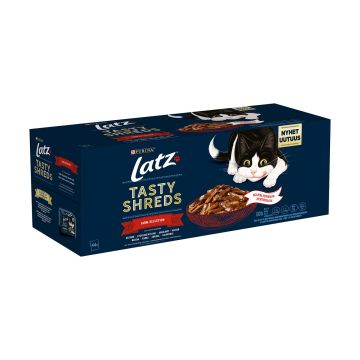 PURINA LATZ TASTY SHREDS FARM LAJ 44*80G 3,52 KG