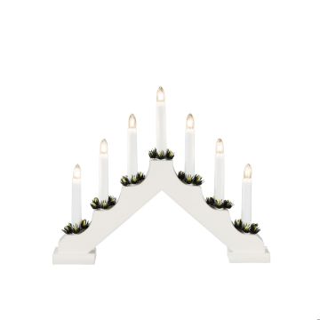 KONSTSMIDE KYNTTELIKKÖ PUUTA VALKOINEN