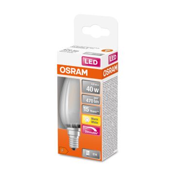 OSRAM LED SUPERSTAR CL B KYNTTILÄLAMPPU GL FR 40 4,5W 2700K