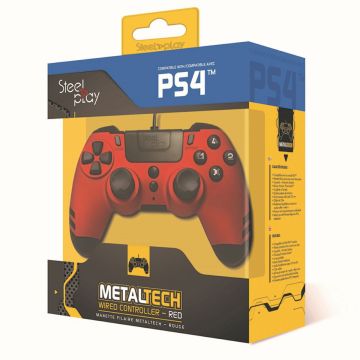 STEELPLAY PS4 LANGALLINEN METALTECH OHJAIN PUNAINEN