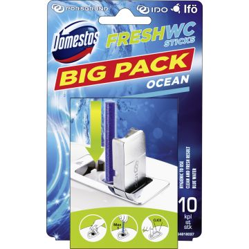 DOMESTOS FRESH WC STICKS 10-PACK 10 KPL
