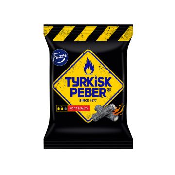 FAZER TYRKISK PEBER SOFT&SALTY SALMIAKKILAKRITSI 120 G