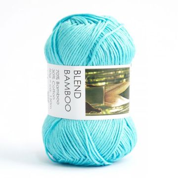 HJERTEGARN BLEND BAMBOO 50 G, 0709 VAALEA TURKOOSI