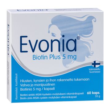 EVONIA BIOTIN PLUS 5MG 60 KPL