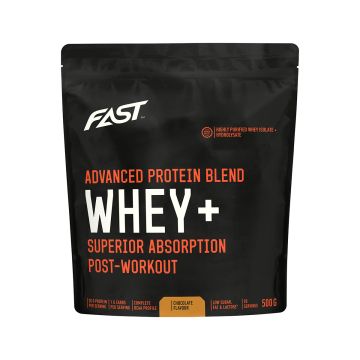 FAST WHEY+ HERAPROTEIINIJAUHE SUKLAA 500 G