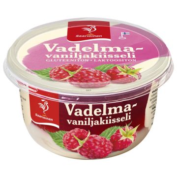 SAARIOINEN VADELMA-VANILJAKIISSELI 175 G