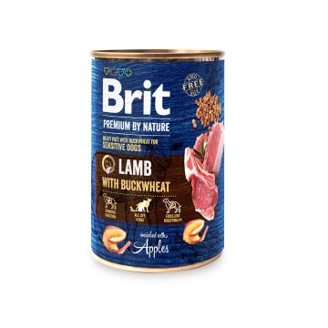 BRIT PREMIUM BY NATURE PATE LAMB WITH BUCKWHEAT 400 G
