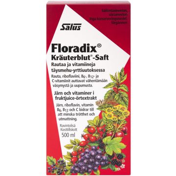 SALUS FLORADIX RAUTAPITOINEN VITAM.MEHUVALMISTE 500 ML