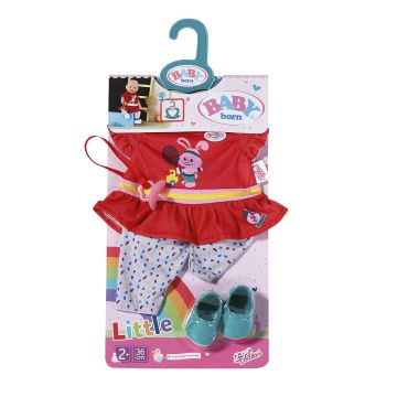 BABY BORN LITTLE SPORTTINEN ASUSETTI PUNAINEN 36CM