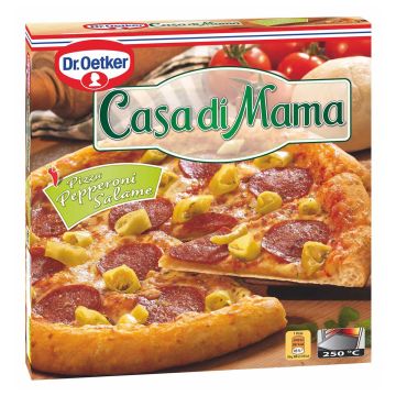 DR. OETKER CASA DI MAMA PIZZA PEPPERONI-SALAME 415 G