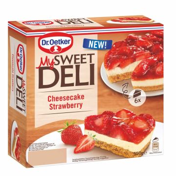 DR. OETKER MY SWEET DELI CHEESECAKE STRAWBERRY 550 G