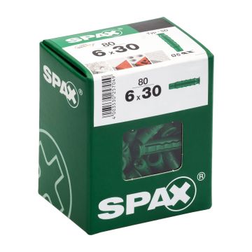 SPAX SD NYLONTULPPA 6X30MM 80KPL L
