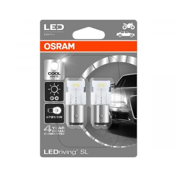 OSRAM LED 12V P21/5W COOL WHITE 6000 K