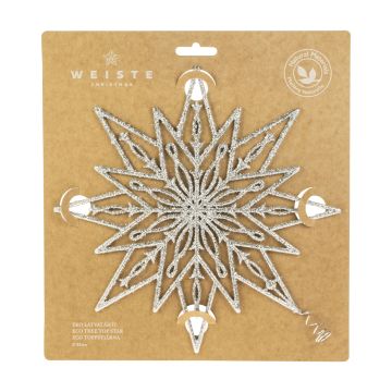 WEISTE 25CM FILIGRAANI LATVATÄHTI HOPEA BIOGLITTERI WEISTE 25CM FILIGRAANI LATVATÄHTI HOPEA BIOGLITTERI