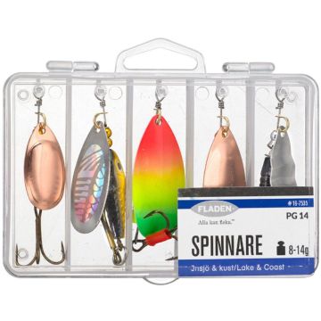 FLADEN SPINNER LIPPAUISTINSETTI 8-14G 5 KPL