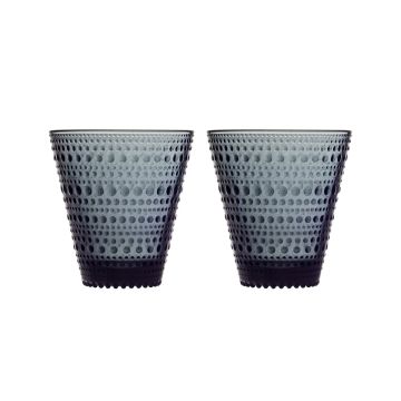 IITTALA KASTEHELMI JUOMALASI 30 CL TUMM.HARMAA 2KPL