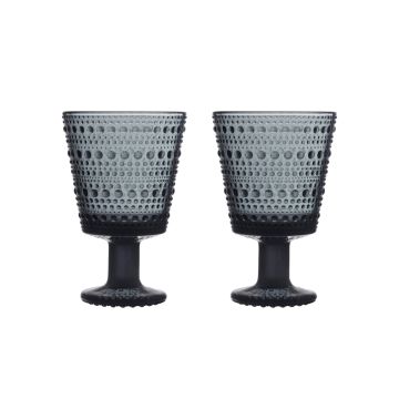 IITTALA KASTEHELMI JUOMALASI 26CL TUMM.HARM. 2KPL