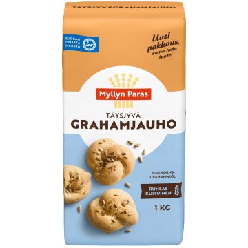 MYLLYN PARAS GRAHAM TÄYSJYVÄVEHNÄJAUHO 1KG
