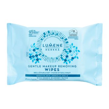 LUMENE HERKKÄ HELLÄVARAISET PUHDISTUSLIINAT 25 KPL