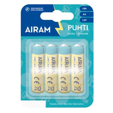 AIRAM VIHREÄ VOIMAPARISTO AA 4-PACK