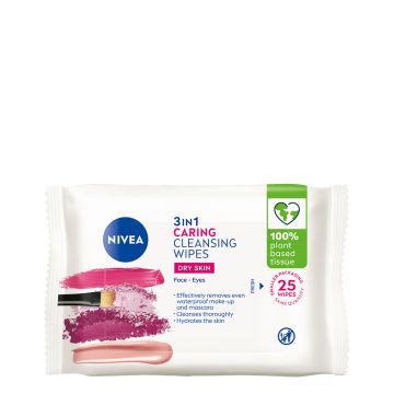 NIVEA VISAGE PUHDISTUSLIINAT KUIVA / HERKKÄ IHO 25KPL 25 KPL