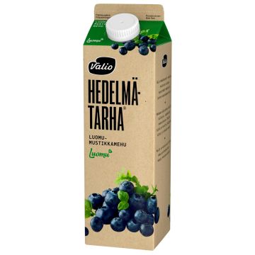 VALIO HEDELMÄTARHA LUOMUMUSTIKKAMEHU 1L