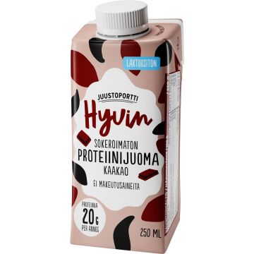 JUUSTOPORTTI HYVIN PROTEIINIJUOMA KAAKAO 250 ML