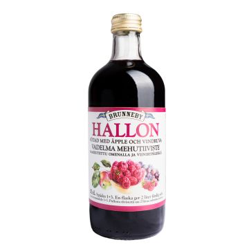 BRUNNEBY VADELMA MEHUTIIVISTE SOKERITON 500 ML