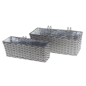 4LIVING PARVEKELAATIKKO ONYX HARMAA 44X19X16 CM