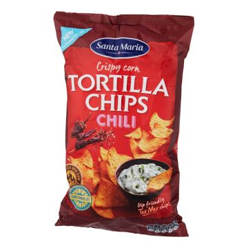 SANTA MARIA TEX MEX TORTILLA CHIPS CHILI 185G 185 G