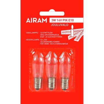 AIRAM 3W 14V PIK E10/3BL