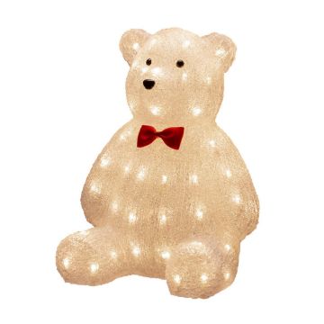 KONSTSMIDE AKRYYLI TEDDY BEAR, 38CM, 64 LV. LED, IP44