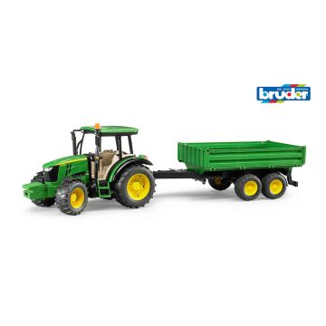 BRUDER BR2108 JOHN DEERE 5115M TRAKTORI KIPPIPERÄVAUNULLA