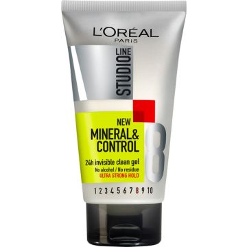 LOREAL STUDIO LINE MINERAL&CONTROL INVISI CLEANGEL ULTRAVOIMAKA 150 ML