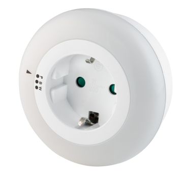 AIRAM YÖVALO FLORIDA 9 LED + HÄMÄRÄKYTKIN + 16A RASIA, PINK/SIN