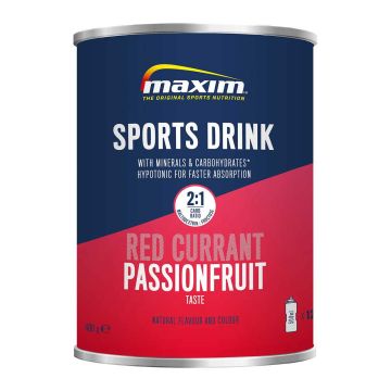 MAXIM SPORTS DRINK RED CURRANT & PASSION FRUIT URHEILUJUOMAJAUH 480