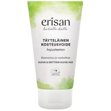 ERISAN TÄYTELÄINEN KOSTEUSVOIDE HERKÄLLE IHOLLE HAJUSTAMATON 150 ML