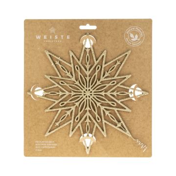 WEISTE 25CM FILIGRAANI LATVATÄHTI KULTAINEN BIOGLITTERI