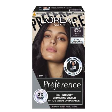 LOREAL PRÉFÉRENCE VIVID COLOURS DEEP BLACK INTENSIIVINEN KESTOV