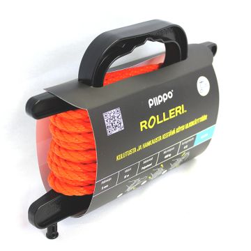 PIIPPO ROLLERI 6MM X 10M PALM.POLYETEENI ORANSSI