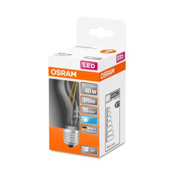 OSRAM LED STAR CL A VAKIOLAMPPU FIL 40 4W 4000K E27 KIRKAS