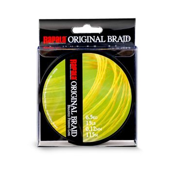 RAPALA ORIGINAL BRAID 115M 0.14MM/5.4KG/KELTAINEN