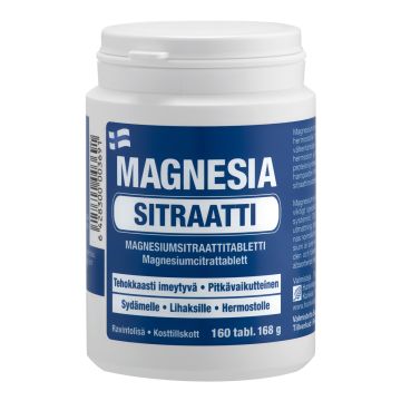 MAGNESIA SITRAATTI 300 160 KPL