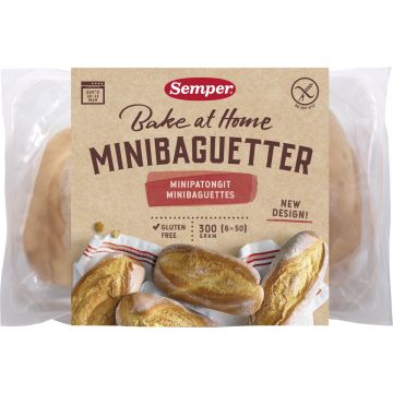 SEMPER MINIPATONGIT 6X50G GLUTEENITON 300 G