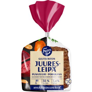 FAZER JUURESLEIPÄ GLUTEENITON 3KPL 165 G