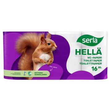 SERLA HELLÄ WC-PAPERI 16RL VALKOINEN 16 KPL
