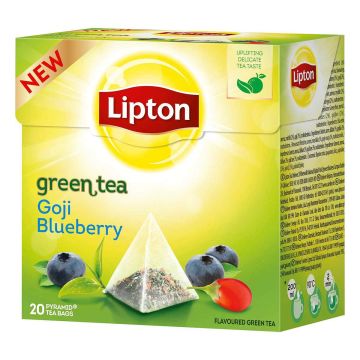 LIPTON GREEN TEA GOJI BLUEBERRY PYRAMIDI 20PS
