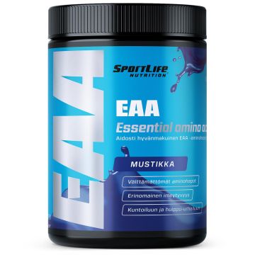 SPORTLIFE NUTRITION EAA AMINOHAPPOJUOMAJAUHE MUSTIKKA 300 G